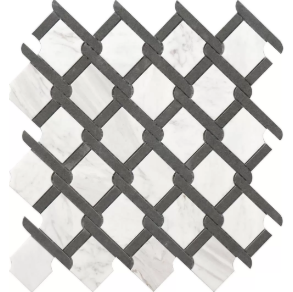 Black & White Medallion - stone tile